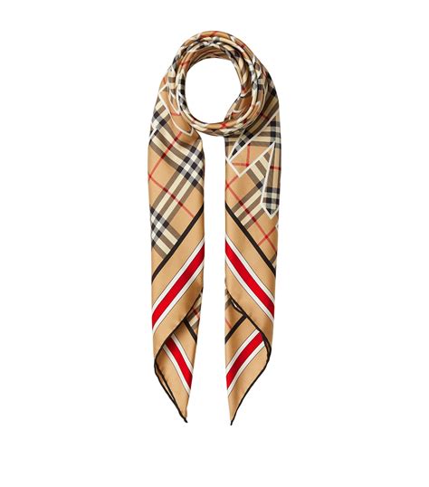 burberry vintage check silk scarf|burberry check scarf sale.